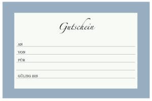 Gutschein Vorlage für Word kostenlos