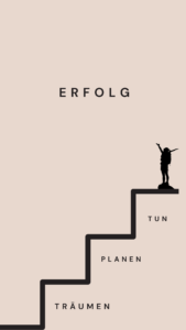 Motivationsposter Treppen